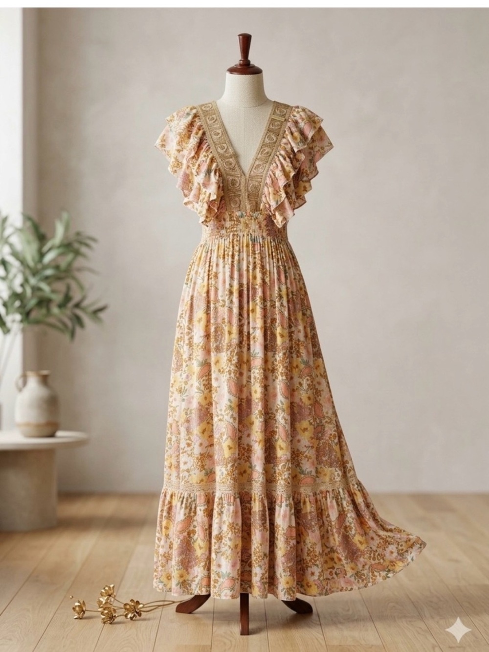 Like New ANGELEYE Floral Dress Size 8